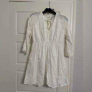 Zara Eyelet Mini Dress - size S